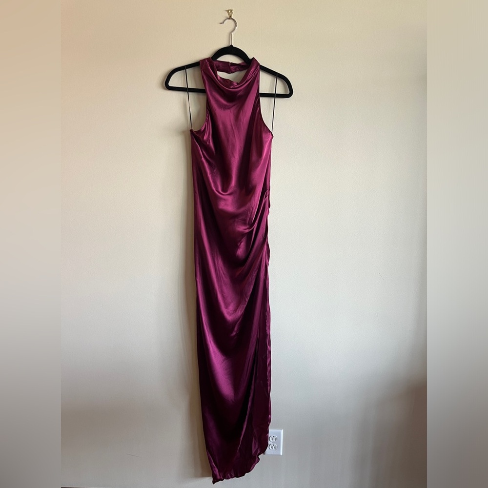 Amanda Uprichard Samba Dress Aubergine Size L